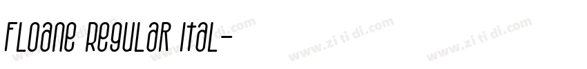 Floane Regular Ital字体转换